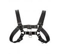 Chest Bulldog Harness - Black/Black - S/M