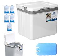 Chest Cooler, Insulated Portable Freezer, Waterproof Box Food, Compact Cold Storage for Beach, Picnic, Fishing, Boating, Hiking, Outdoor, Travel, Camping, Road Trips