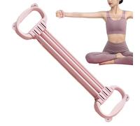 Chest Expander - 6 Tube Resistance Trainer, TPE Elastic Bands, Adjustable Strength Exerciser with Anti Slip Handles | Portable Arm Chest Workout Device for Home Gym Muscle Training Body Shaping