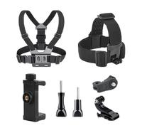 Chest Harness Mount for Camera - Chest Mount for Action Camera | Adjustable ChestStrap Belt J Hook | Body Phone Holder Kit fôr Running, Swimming, Outdoor | Electric Motorcycle Riding ChestStrap