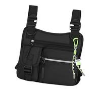 Chest Holster, Adjustable Chest Bag, 06 x 1,57 pulgadas Wear-Resistant Utility Vest with 3D Ergonomic Cut for Hiking, Gym, Sports, Motorcycle, Outdoor Workout, Hunting Gear, Negro , Se référer au