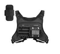 Chest Pack para hombre, chaleco ajustable para exteriores, de pecho, para senderismo, viajes, fitness, camping, pesca, ciclismo, escalada, desplazamientos