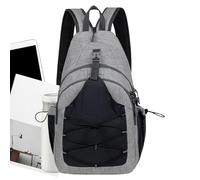 Chest Sling Bag, Travel Backpack, 10.24x6.3x17.32 Inches, Lightweight Shoulder Strap, Waterproof Fabric, Outdoor Organizer for Hiking Running Camping Sports Travel Use