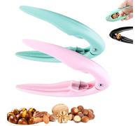Chestnut Peeler,Plastic Handheld Chestnut Cutter Tool,Portable Multifunctional Chestnuts Walnut Nut Opener,Stainless Steel Strong, Sharp And Durable Nut Crackers for All Thin Skin Nuts (2PCS B+P)