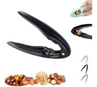 Chestnut Peeler,Plastic Handheld Chestnut Cutter Tool,Portable Multifunctional Chestnuts Walnut Nut Opener,Stainless Steel Strong, Sharp And Durable Nut Crackers for All Thin Skin Nuts (Black)
