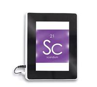 Chestry Elements Periodo Tabla Metales Transición Scandium Sc Espejo Mágico Lámpara Marco de Fotos Multifunción