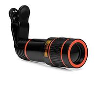 CheungLee Lente del teléfono celular, lente de la cámara del teléfono, lente del teleobjetivo del zoom 12X con el clip, lente de la cámara del teléfono HD para el iPhone, Samsung, teléfono