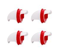 CheurYae 4 comederos automáticos para pollos, sin desperdicios, alimentador automático de aves de corral, kit de comederos de pollos para cubos, barriles, cubos, cubos, comederos