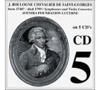 Chevalier De Saint-Georges Series CD5 by J. Boulogne
