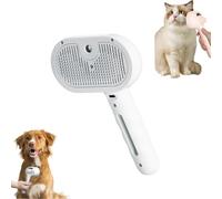 Chevaroo - Cepillo de vapor para caballo, cepillo de vapor Chevaroo 2E Generación para mascotas, peine de eliminación de vello para gatos, perros, mascotas, mascotas grandes y pequeñas (blanco)
