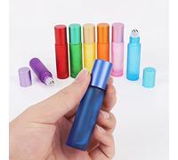 CHEVERING | Pack de Botellas Roll-On de Cristal para Aceites Esenciales y Perfumes - 10ml, Vidrio Duradero, Aplicadores de Rodillo Suave, Ideal para Aromaterapia, Viajes y Muestras - Juego de 7