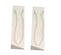 Chevnzev 2 Piezas De Diamantes Imitación Para Decoración Zapatos Cadena Con Perlas Para Botas Tacón Alto Sandalias Zapatillas Pantalones Vaqueros Sombrero Bolso Accesorios Decoración