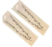 Chevnzev 2 Piezas De Diamantes Imitación Para Decoración Zapatos Cadena Con Perlas Para Botas Tacón Alto Sandalias Zapatillas Pantalones Vaqueros Sombrero Bolso Accesorios Decoración