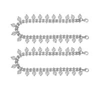 Chevnzev 2 Piezas De Diamantes Imitación Para Decoración Zapatos Cadena Con Perlas Para Botas Tacón Alto Sandalias Zapatillas Pantalones Vaqueros Sombrero Bolso Accesorios Decoración