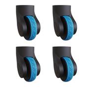 Chevnzev 4 fundas de silicona para ruedas de equipaje, reducen el ruido, para la mayoría de protectores de ruedas de silicona, azul celeste, One Size