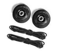 Chevnzev Cordones de tornillo automáticos, hebillas automáticas, sin atar, accesorios ajustables para zapatos para adultos y niños, Cordones negros, talla S, Talla única