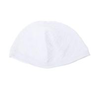Chevnzev Gorro de oración para hombre musulmán, gorro de punto blanco Kufi musulmanes Takke Peci Kofia, sombrero de Ramadán, calavera de oración para hombre, blanco, Talla única