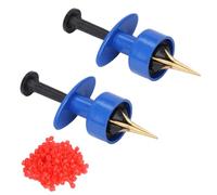 Chevnzev Juego de herramientas de pellets con bandas de cebo, banda de goma, terminales de pesca gruesos, herramienta de pesca