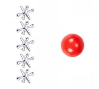 Chevnzev Juego de pelotas de relajación, juego de mesa con casquillos de metal y bolas hinchables suaves para aliviar el estrés, estudiantes, relajación, alivio del estrés de juguete