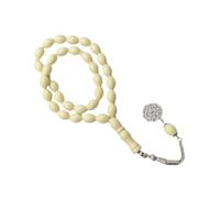 Chevnzev Práctica Espiritual Tasbih Cuentas Acrílicas De Forma Ovalada Orar Pulsera Rosario para Mayor Comodidad Herramienta Oración Islámica Larga Duración Cuentas Oración Ovaladas