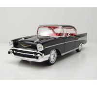 Chevrolet Bel Air Coupe 1957 Negro Maisto 1:18 Coche Modelo Fundido
