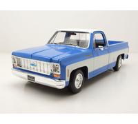 Chevrolet C10 Cheyenne Super Maisto 1974 Pastilla fundida a presión a Escala 1:18 - Capó de Apertura, Puertas y portón Trasero - Motor detallado, chasis e Interior - Modelo Coleccionable de Alta