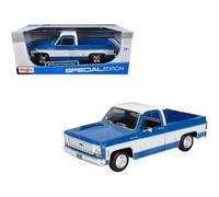 Chevrolet C10 Cheyenne Super Maisto 1974 Pastilla fundida a presión a Escala 1:18 - Capó de Apertura, Puertas y portón Trasero - Motor detallado, chasis e Interior - Modelo Coleccionable de Alta