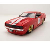 Jada Toys Fast & Furious 1:24 1969 Chevy Camaro - Modelo de Coche Fundido a presión, Exterior detallado, réplica de película auténtica, Juguete Coleccionable - A Partir de 8 años, Rojo