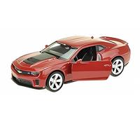 Chevrolet Camaro ZL1 - Modelo de coche con retirada de metal Welly, 4 variantes, 91 (rojo oscuro)
