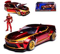 Chevrolet Chevy Camaro Iron Man 6 Marvel Avengers Rojo a partir de 2016 1/24 Jada Modelo Coche