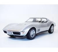 MODELLINO IN Scala COMPATIBILE con Chevrolet Corvette Coupe' 1969 Silver 1:18 NOREV NV189032