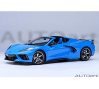 Chevrolet Corvette C8 Stingray Z51 2020 Rapid Azul Modelo De Coche 1:18 Autoart