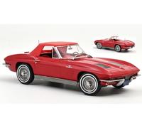 Chevrolet Corvette Stingray Cabriolet 1963 Riverside Red 1:18 Modelo 189056