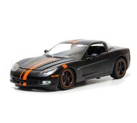 Chevrolet Corvette Z06 2009 negro/naranja 1/24 por Greenlight 50227B