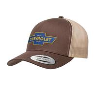 Chevrolet Licenciado Oficialmente Bowtie Logo Tapa de Camionero Premium (Marrón-Caqui)