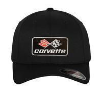 Chevrolet Licenciado Oficialmente Corvette C3 Patch Gorra de béisbol Flexfit (Negro), Small/Medium