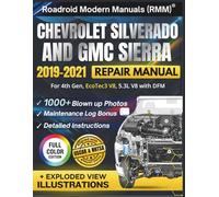 CHEVROLET SILVERADO AND GMC SIERRA 2019-2021 REPAIR MANUAL: Illustrative DIY Guide for 4th Gen, EcoTec3, 5.3L V8 with DFM Engine | Featuring 1000+ Exploded View Diagrams and Step-by-Step Procedures
