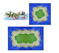 CHEVVY Paquete de 6 Placas de Isla Compatibles con Las Principales Marcas Base para Lego Classic 25,5 x 25,5cm 2 Rectas y 4 Placas Curvas Juego de Construcción para Niños Niñas