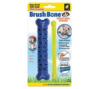 CHEW BRUSH Pro - Juguete de Hueso para Masticar Todos los Perros - Limpia los Dientes y la Placa Dental, Masa de encías - Juguete para morder Ultra Resistente - Depósito para golosinas - Libre de BPA