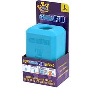 Chew King Juguete Premium para Perros, Grande, Extremadamente Duradero, colección de Juguetes rellenables de Goma Natural, alimentación congelada, Todos los tamaños de Raza, Color Azul