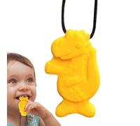 Chew Necklaces for Sensory Kids - Silicone Dinosaur Sensory Chew Toys for Kids - Chewy Toy Necklaces f́or Śensory Ķids, Motor Aids Chewing Necklace