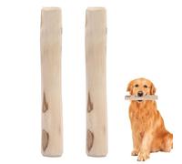 Chew Stick - Juguete Chew De Wood Dog | Bone De Madera Natural Toyy, Strong Chewer Aid | Paquete 2x Para Masticadores Agresivos, Dentición De Cachorros, Ejercicio Al Aire Libre, Estimulación Mental, D