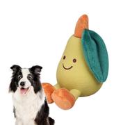 Chew Toys For Dogs - Interactive Fruit Plush Dog Toys with Squeak, Cute Stuffed Animal Teething Pet Supplies | Latex, Short Plush, ABS For Training Aggressive Boredom Puppy Doggy Indoor Outdoor Home