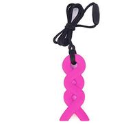 Chew Twist - Collar con colgante para entrenamiento y desarrollo, para sensorial, motor oral, ansiedad, autismo, TDAH, color rosa