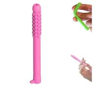 Chewable Breather Stick, Reusable Chewable Essential Oil Breath Stick, Essential Oil Breather, Can Be Taken Anywhere - Natural Focusing, for Focus Respiratory Function (Strawberry)