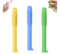 Chewable Breather Stick, Reusable Chewable Essential Oil Breath Stick, Essential Oil Breather, Can Be Taken Anywhere - Natural Focusing, for Focus Respiratory Function (3Pcs-A)