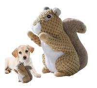Chewer Squirrel Dog Toy - Squeaky Plush Dog Toy,Soft Classic Squirrel Dog Toys, juguete de peluche de ardilla para perros con dientes para perros, Cachorro