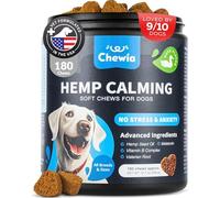 CHEWIA Masticables calmantes de cáñamo para la ansiedad de los Perros, 180 golosinas con Sabor a Pato para Perros con raíz de valeriana, extracto de manzanilla y L-teanina, masticables para Perros