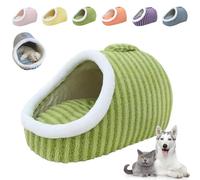 Chewie Cozy Dog Nest, Cozy Hideaway Pet Bed, Chewie Cozy Dog Bed, Cozy Cave Dog Bed, Dog Bed with Cover Cave, Soft Pet Slipper Cave Bed for Small Medium Dogs and Cats (Large,Green)
