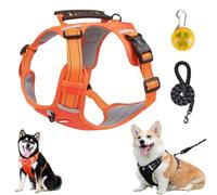 Chewie Cozy Harness, Adjustable Chewie Cozy No Pull Dog Without Restraint, with Reflective, for Small Medium Large Dogs (Orange,XS)